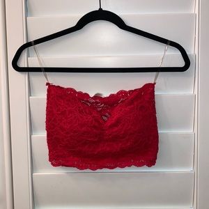 Beautiful Red bra-let or bandeau!!😍